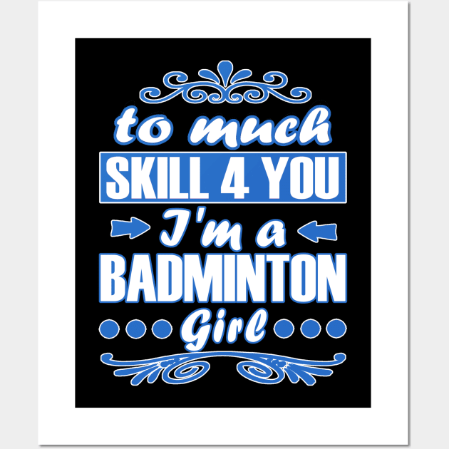 Badminton Badminton Racket Shuttlecock Net Women Wall Art by FindYourFavouriteDesign